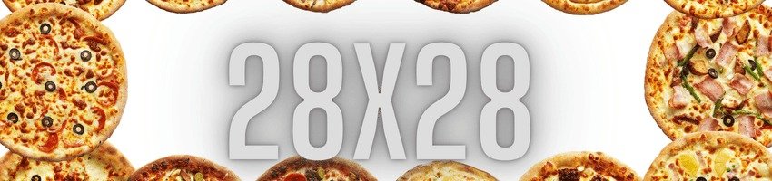 Pizza`s Klein, 28cm Banner